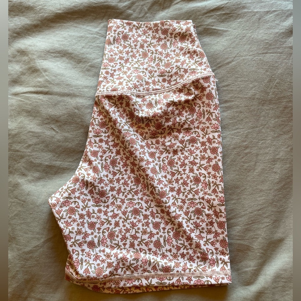 KAVALA cream boho biker shorts